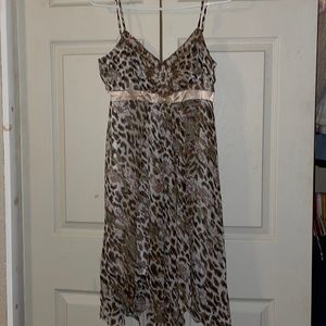 Floral cheetah dress
